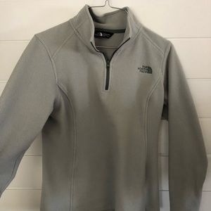 NORTH FACE blue/gray quarter zip size S!